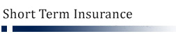 Short Term Insurance